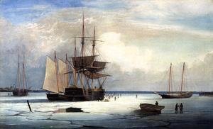Fitz Hugh Lane - Ships in Ice off Ten Pound Island