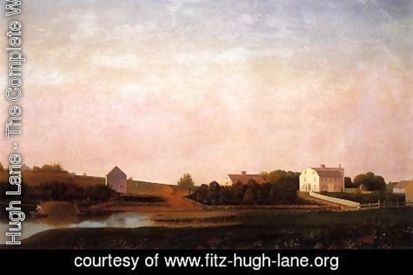 Fitz Hugh Lane - Babson and Ellery Houses, Gloucester