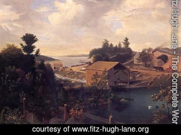 Fitz Hugh Lane - Lanesville, the Mill