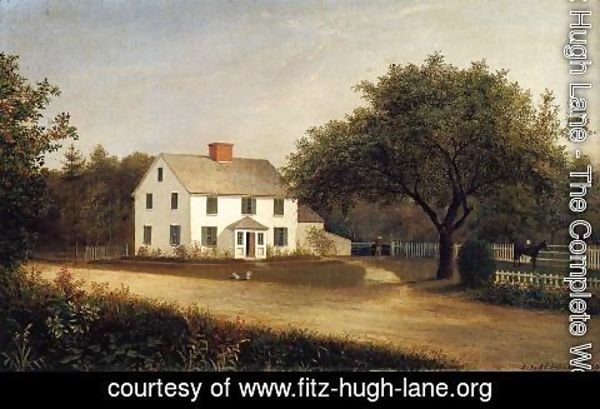 Fitz Hugh Lane - Old Stevens Homestead, Castine