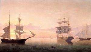 Fitz Hugh Lane - Ships at Sunrise