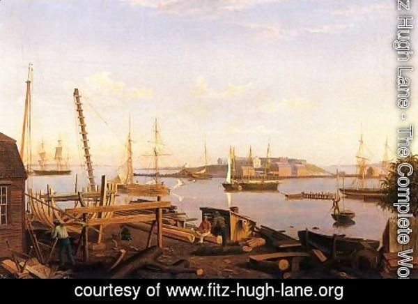 Fitz Hugh Lane - The Fort and Ten Pound Island, Gloucester