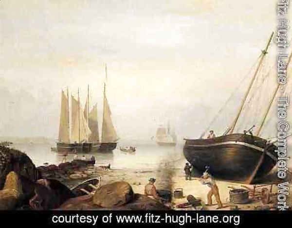 Fitz Hugh Lane - Beached for Repairs