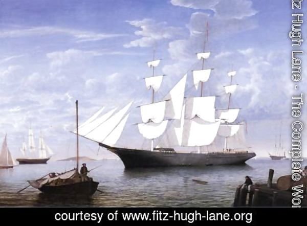 Fitz Hugh Lane - Star Light in Harbor