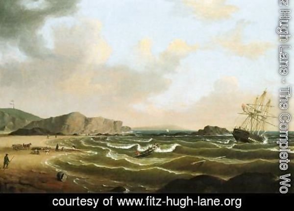 Fitz Hugh Lane - The Wreck of the "Roma"