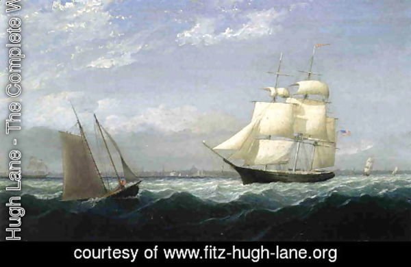 Fitz Hugh Lane - Ships in Boston Harbor
