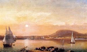 Fitz Hugh Lane - Camden Mountains and Harbor from the North Point of Negro Island