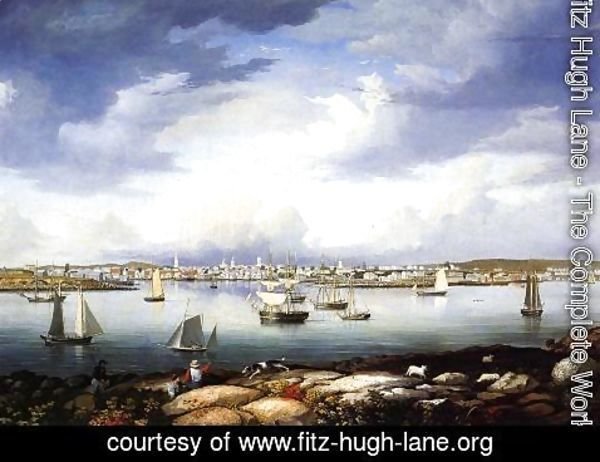 Fitz Hugh Lane - Gloucester from Rocky Neck