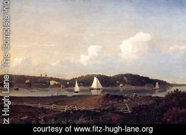 Fitz Hugh Lane - Fresh Water Cove from Dolliver's Neck, Glouster