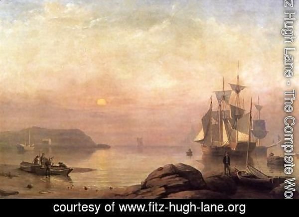 Fitz Hugh Lane - Sunrise through Mist