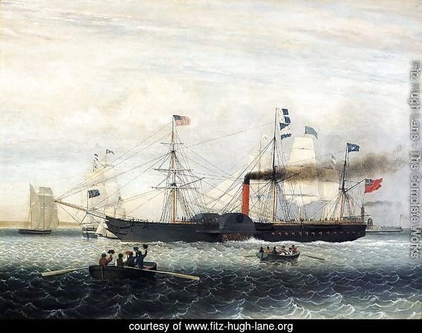 The Britannia Entering Boston Harbor