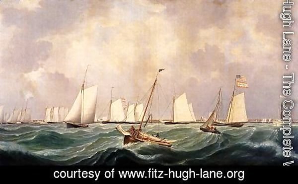 Fitz Hugh Lane - New York Yacht Club Regatta