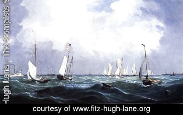 Fitz Hugh Lane - New York Yacht Club Regatta I