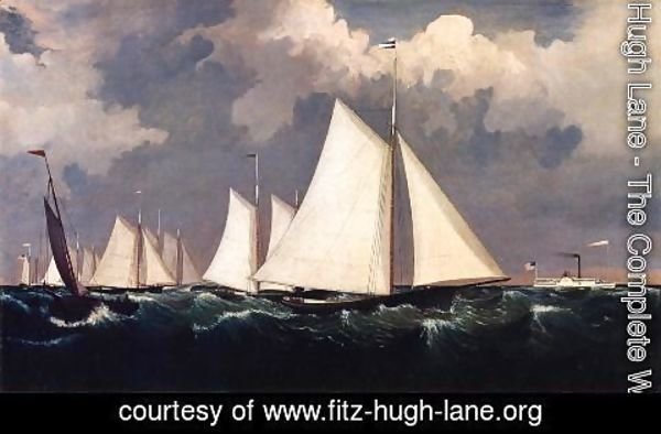 Fitz Hugh Lane - New York Yacht Club Regatta II