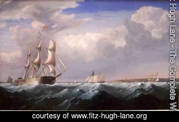 Fitz Hugh Lane - Sailing Ships off the New England Coast