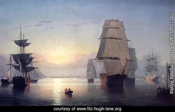 Boston Harbor at Sunset 1850 1855