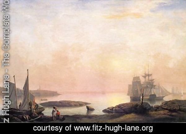 Fitz Hugh Lane - Castine Harbor  1852